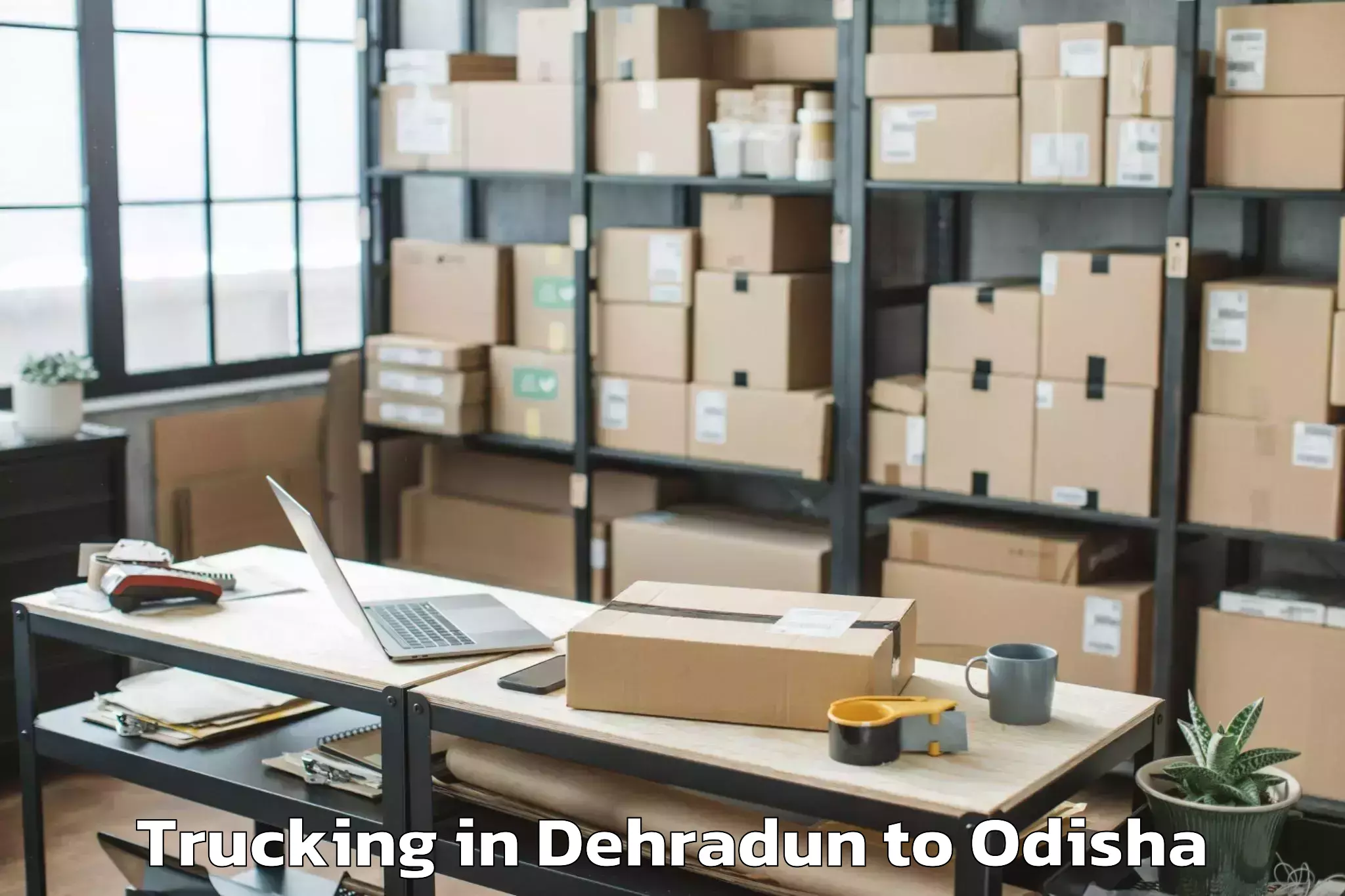 Book Dehradun to Ghuntagadia Trucking Online